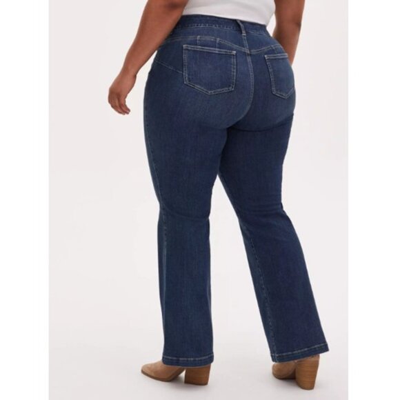 Torrid Bombshell High-Rise Flare Jean 14S - Picture 2 of 14